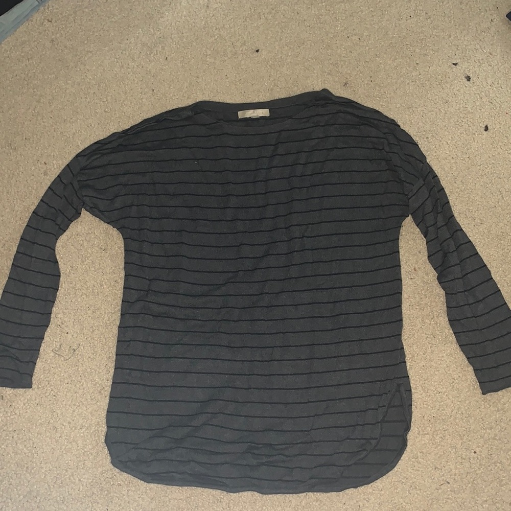 Dark grey striped sweater